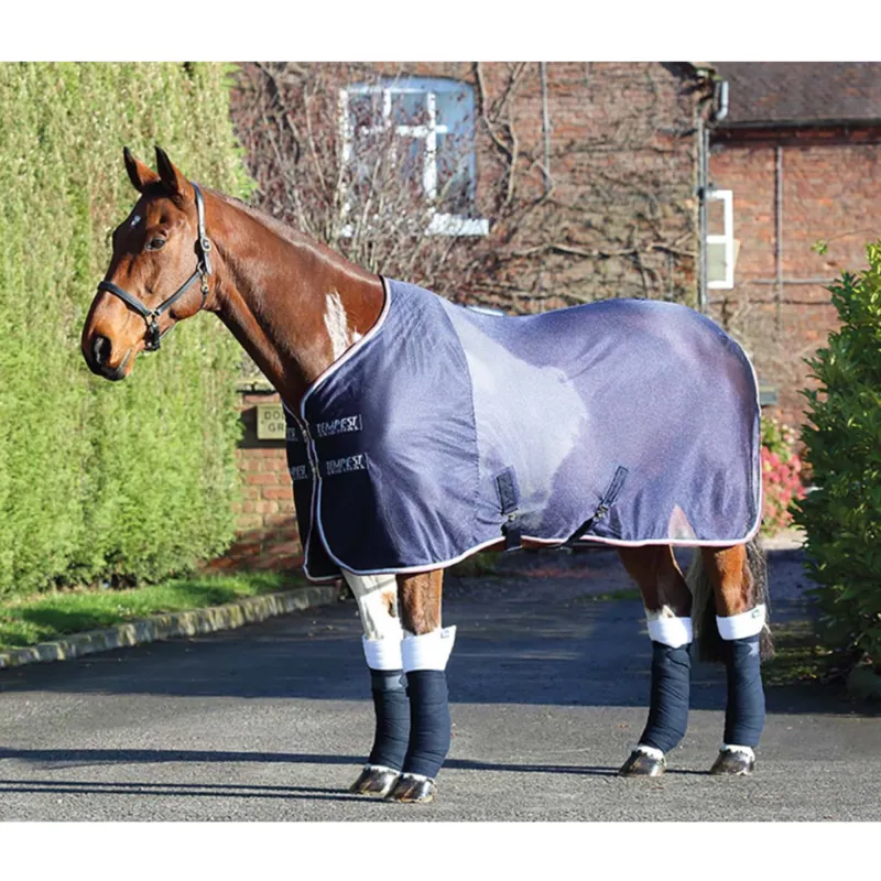 Shires Tempest Original Mesh Cooler - Navy/Red/Grey